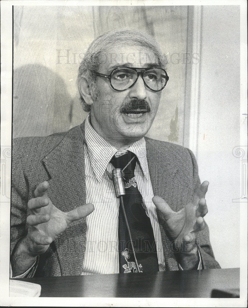 1977 Press Photo Pix of Don Moss Executive Director of the Illinois Association - Historic Images