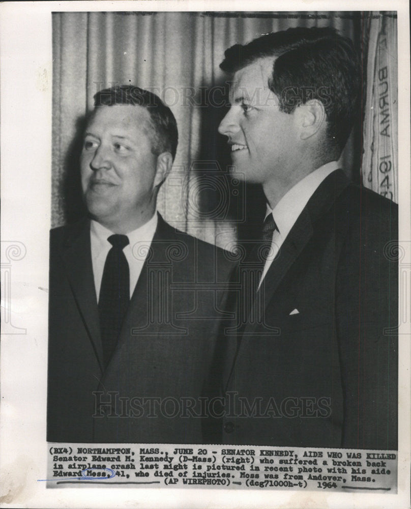 1964 Press Photo Edward Moss American Political Aide - Historic Images