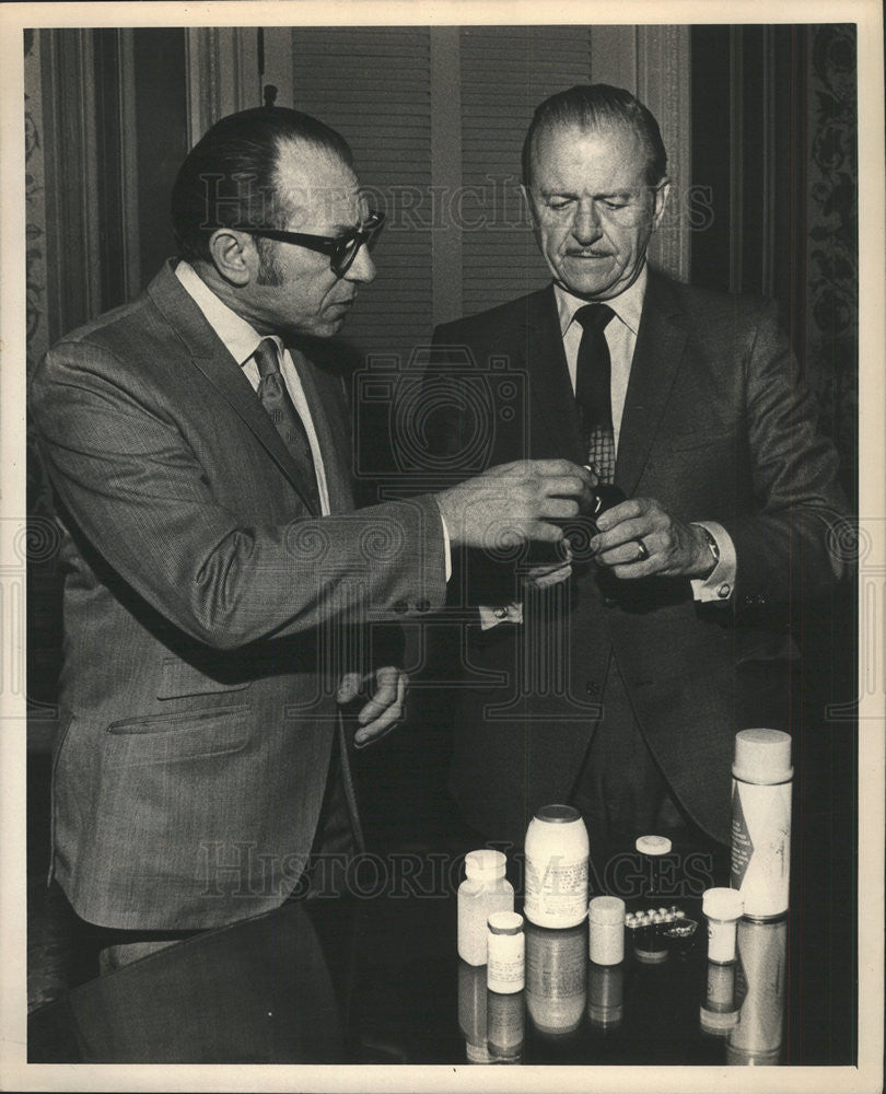 1971 Press Photo SEN. FRANK E. MOSS UNITED STATES SENATOR DR. ALLAN B. COLEMAN - Historic Images