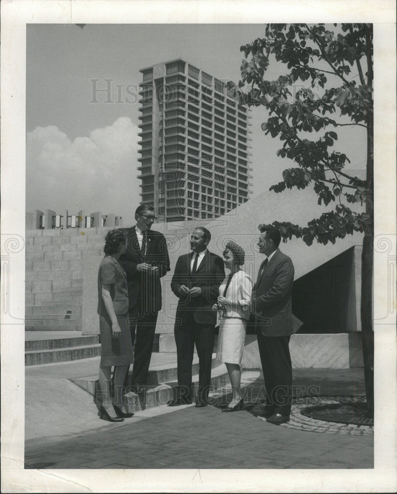 1966 Press Photo Walter Netsch University Illinois Circle Campus Architect - Historic Images