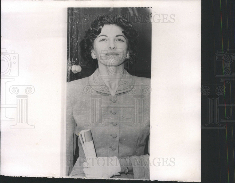 1961 Press Photo Mrs.Imogene Peel attend court Husband Joseph A. Peel  Trial - Historic Images