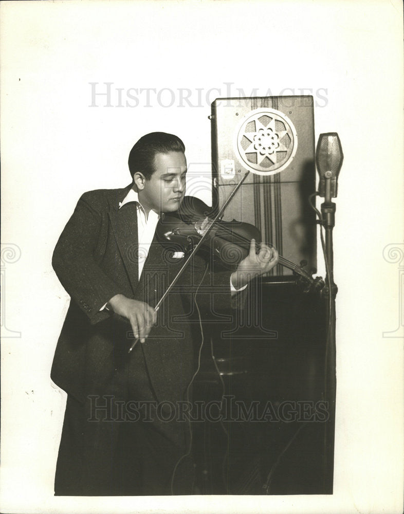 Press Photo Don Pidro American Violinist Radio Entertainer - Historic Images