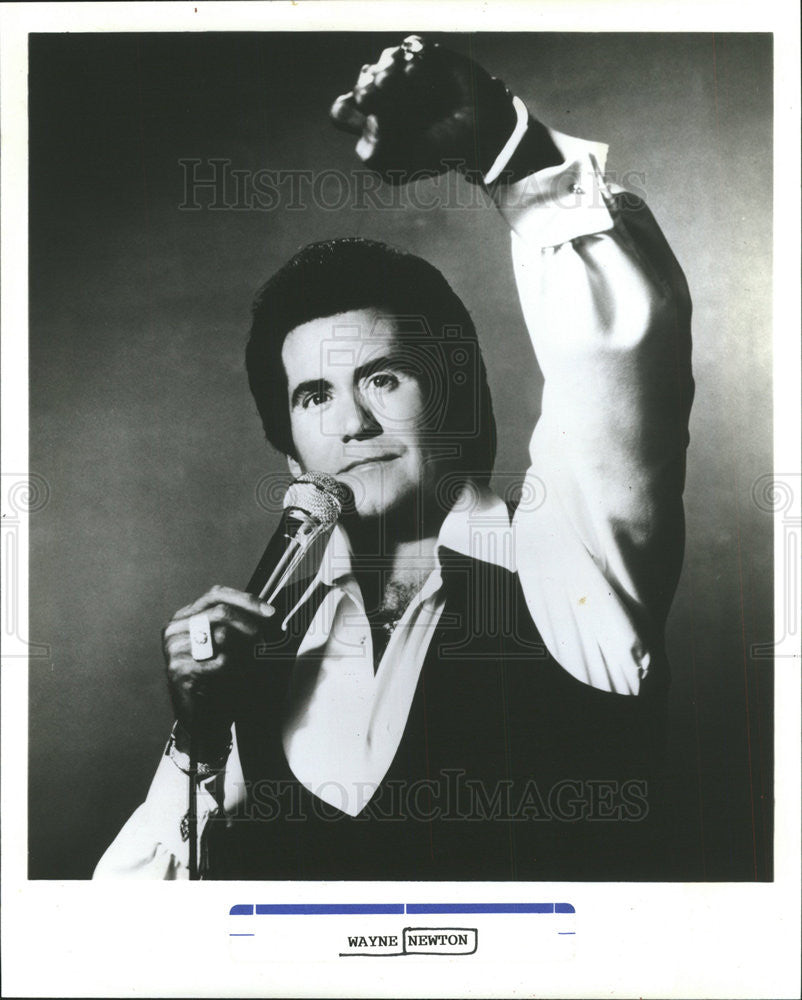 1991 Press Photo Wayne Newton Singer - Historic Images