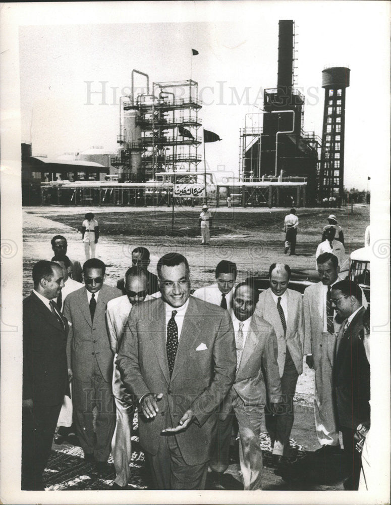 1956 Press Photo Egyptian President Gamal Abdel Nasser - Historic Images