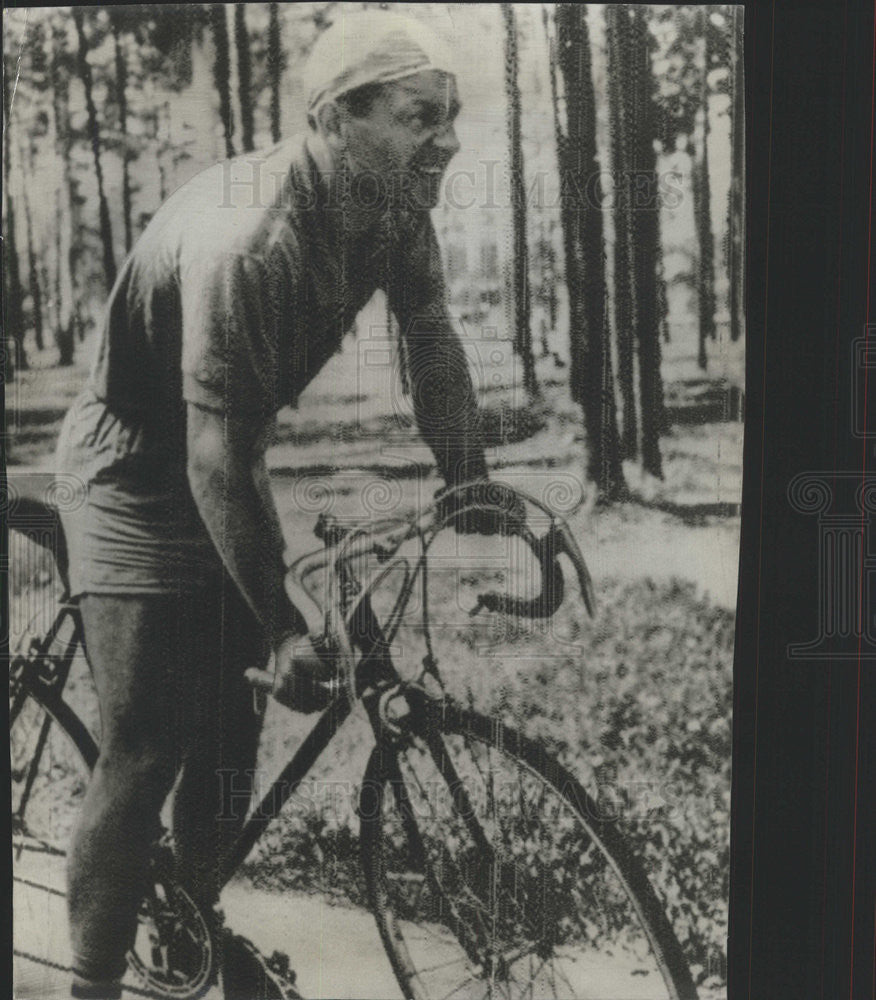 1961 Press Photo Maj Gherman S Tito Bicycle Ride - Historic Images