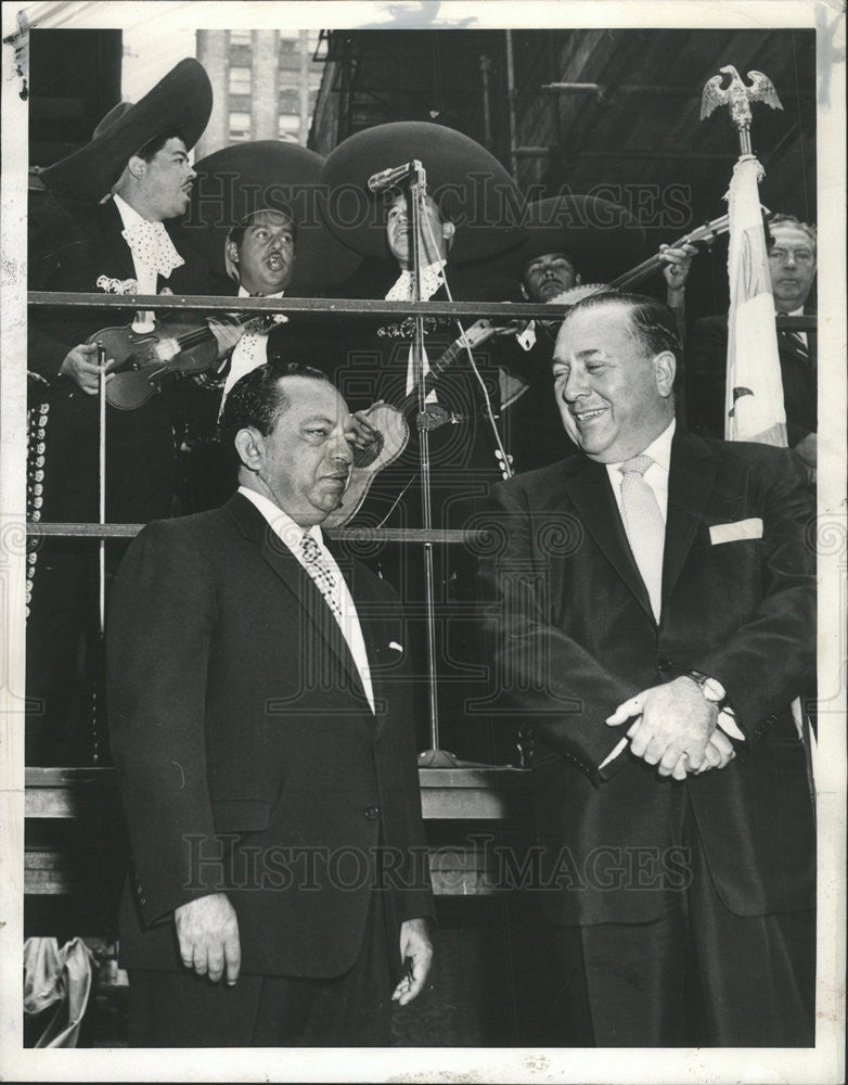 1960 Press Photo Fernando Lopez Arias  150th anniversary of Mexico - Historic Images