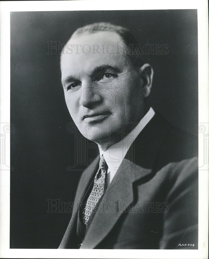 1941 Press Photo John P. Pelley Pres. Assn of American Railroads, Transpo Bldg. - Historic Images