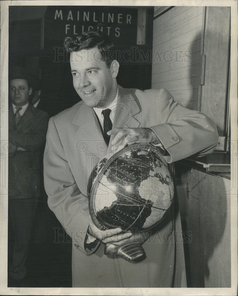 1949 Press Photo Thomas George Lanphier Jr Colonel Pilot - Historic Images