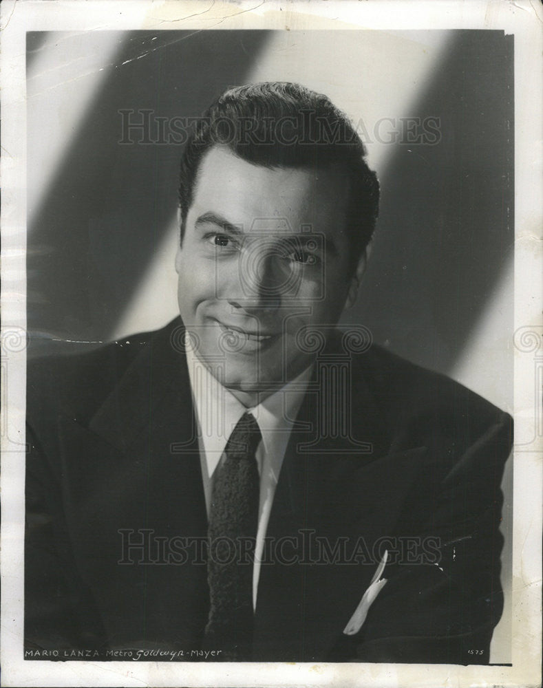 1980 Press Photo Mario Lanza American Tenor Hollywood Movie Star Chicago Ill - Historic Images