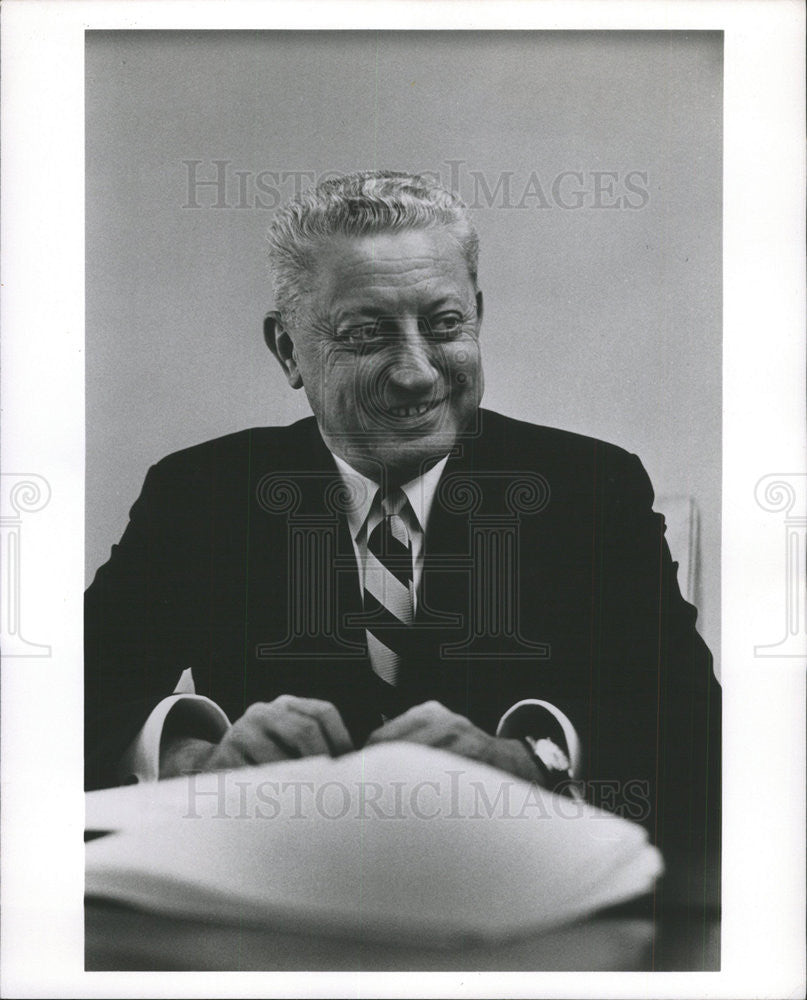 1967 Press Photo J. B. Lanterman, Amsted Industries Inc. - Historic Images