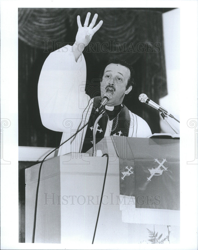 1986 Press Photo Ordained Minister and Pastor Richard Lankford - Historic Images