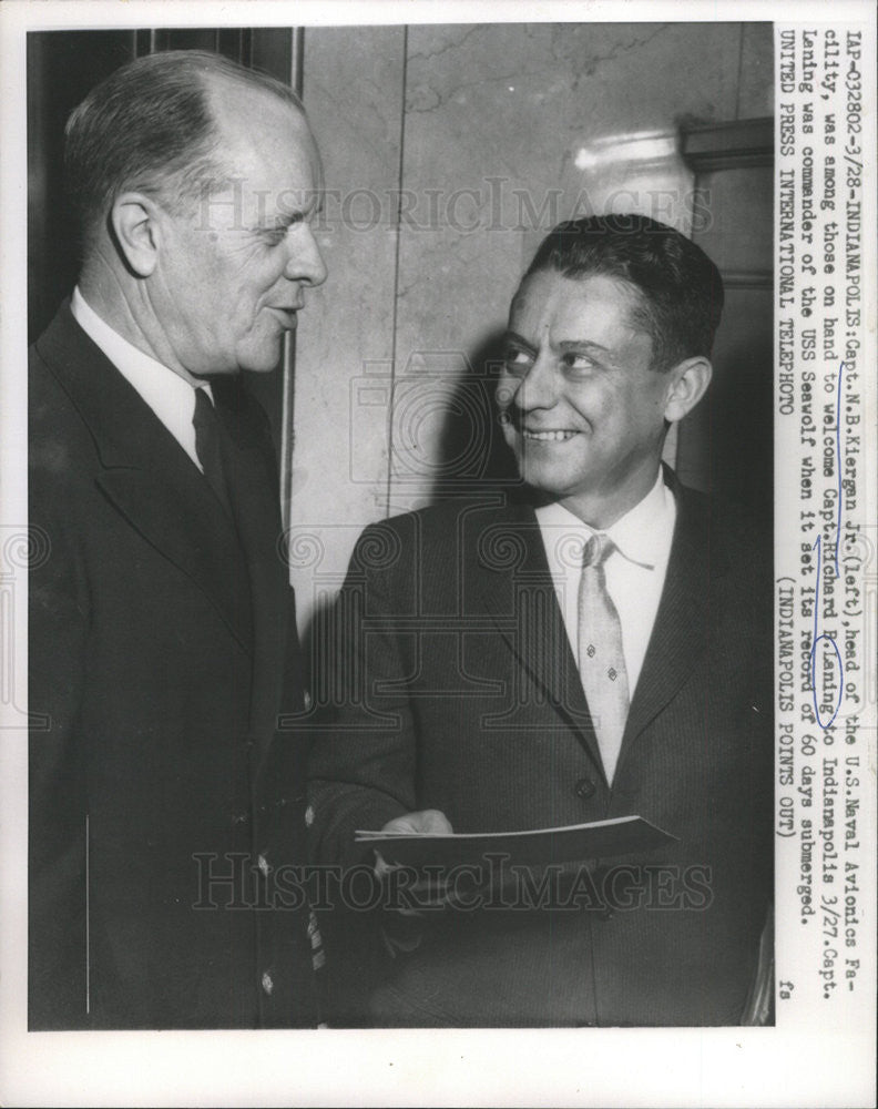 1959 Press Photo Richard B Laning American US Air Forces Captain Chicago Ill - Historic Images