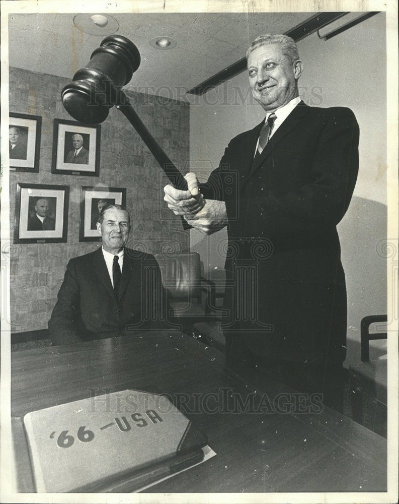 1966 Press Photo Joseph B Lanterman Amsted Industries Inc President - Historic Images