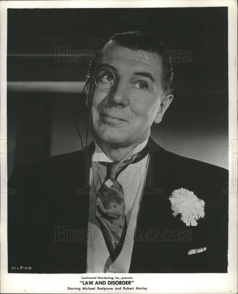 1958 Press Photo Michael Redgrave Actor - Historic Images