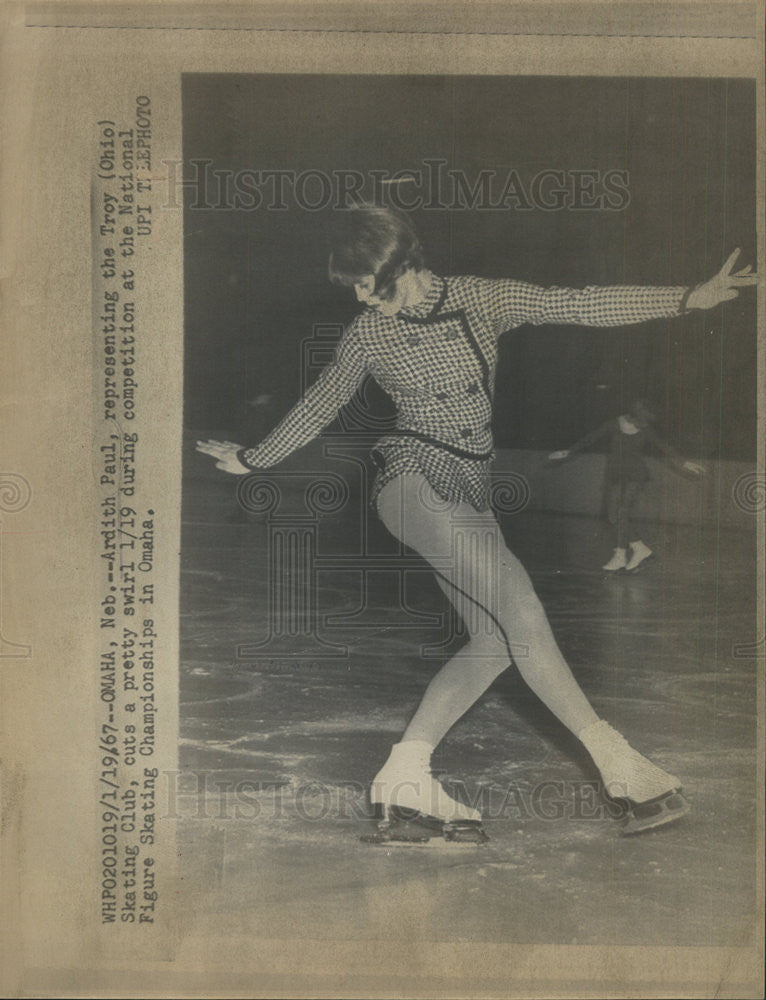 1967 Press Photo Ardith Paul National Figure Skating Champion - Historic Images