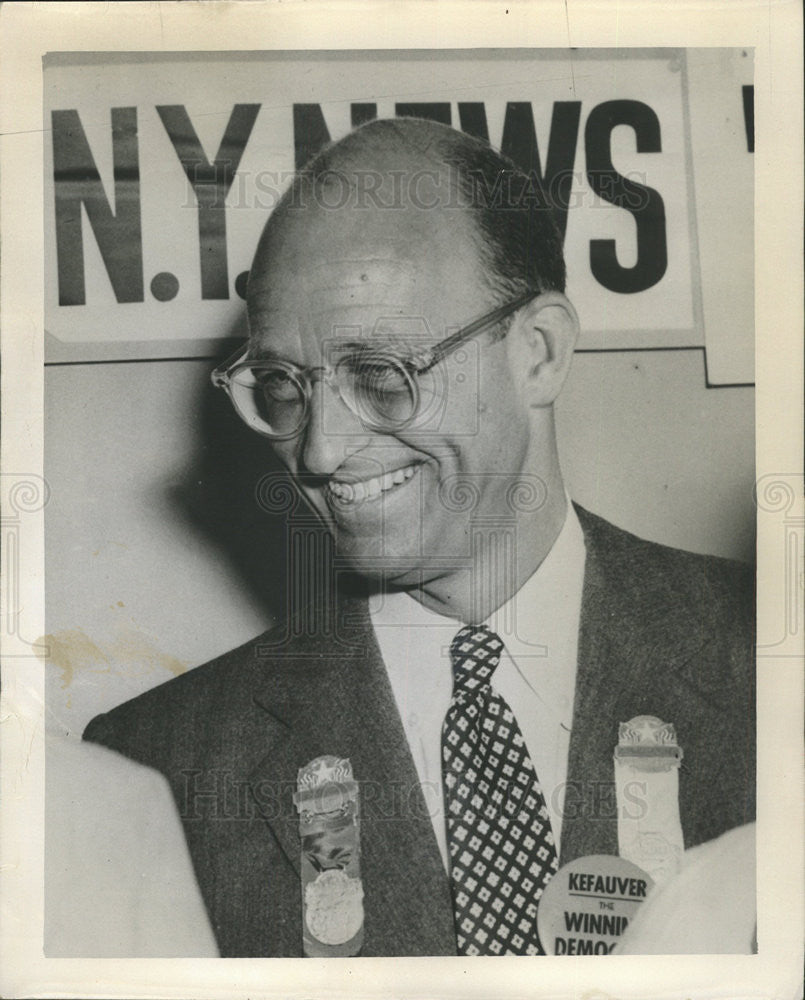 1952 Press Photo James Roosevelt United States Marine Corps Officer Businessman - Historic Images