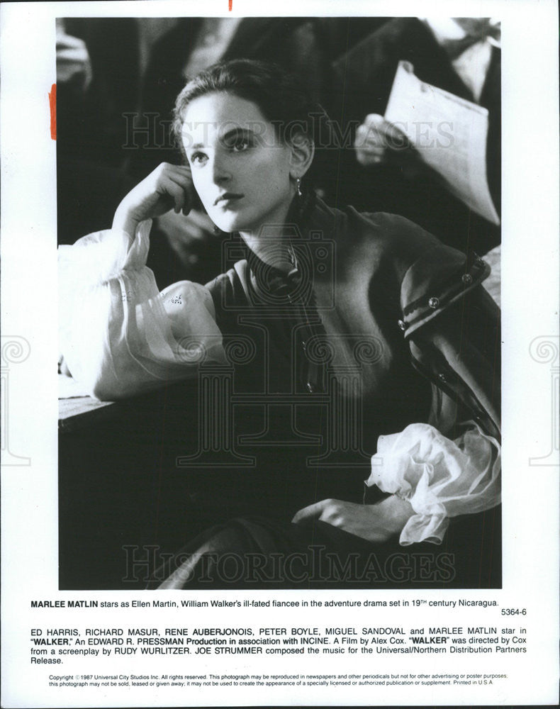1987 Press Photo Marlee Matlin stars in &quot;Reasonable Doubts.&quot; - Historic Images