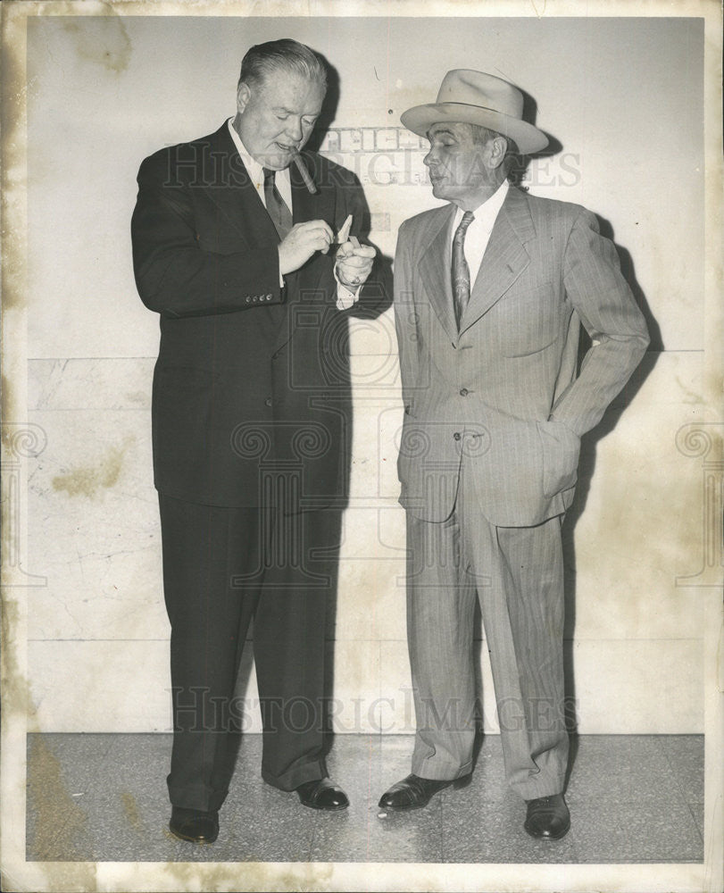 1953 Press Photo Patrick Maloney, Little Red Book Hearing, Civil Service Comm. - Historic Images