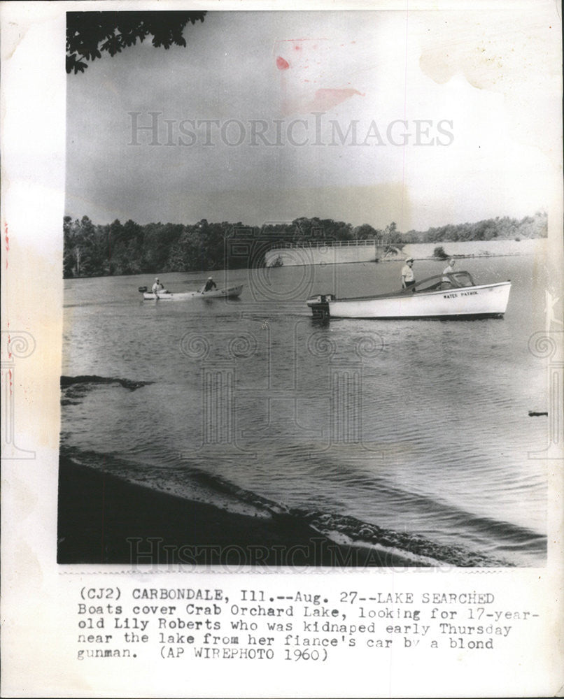 1960 Press Photo Lilly Roberts Carbondale Illinois Kidnapped Victim - Historic Images