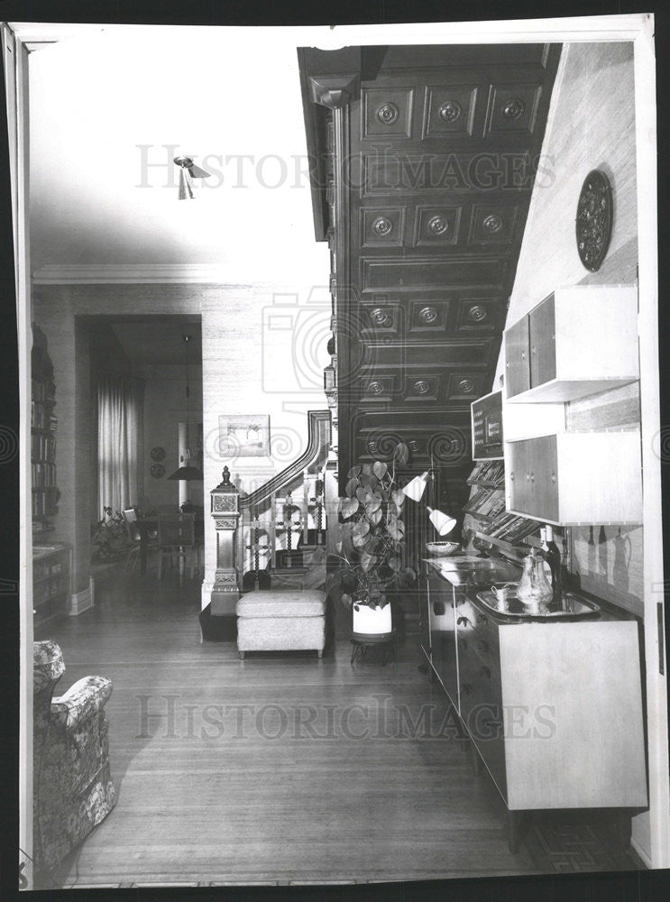 1959 Press Photo Roderick V Robinson House Comfortable Sitting Room - Historic Images