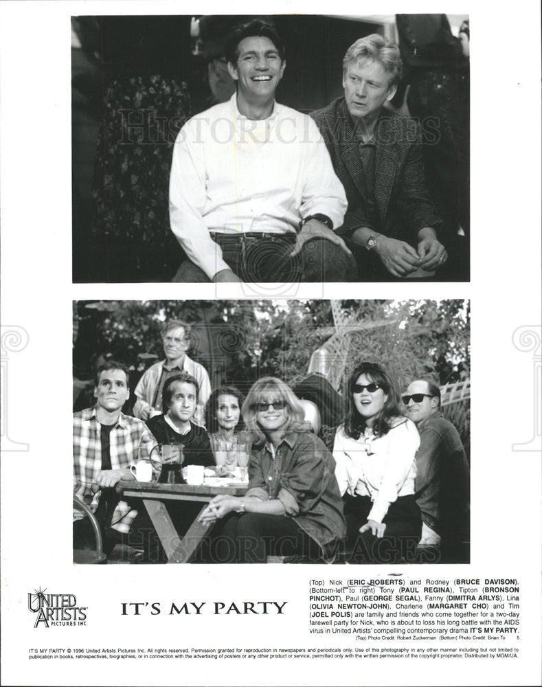 1996 Press Photo Actor Eric Roberts stars in &quot;It&#39;s My Party.&quot; - Historic Images