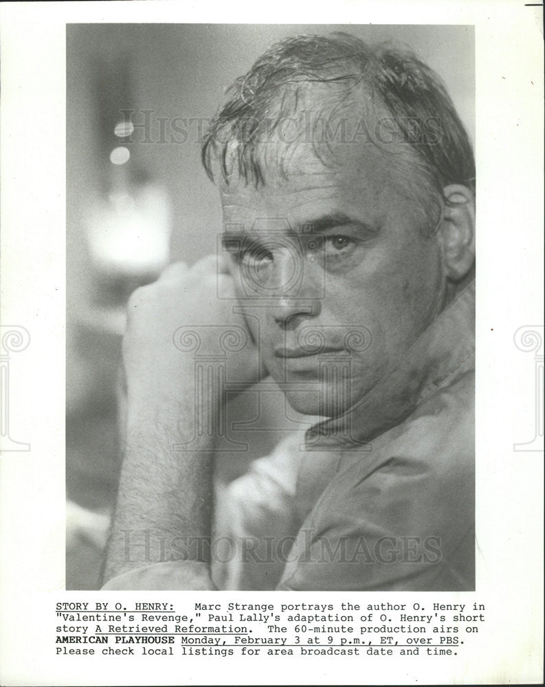 Press Photo Marc Strange,actor - Historic Images