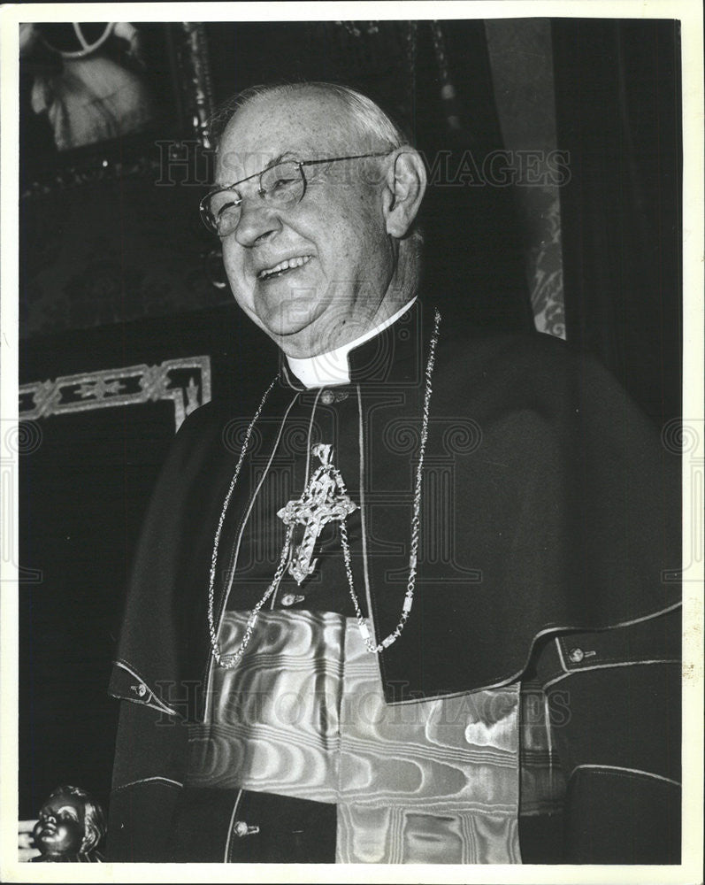 Press Photo Cardinal Samuel Stritch was an American Cardinal - Historic Images