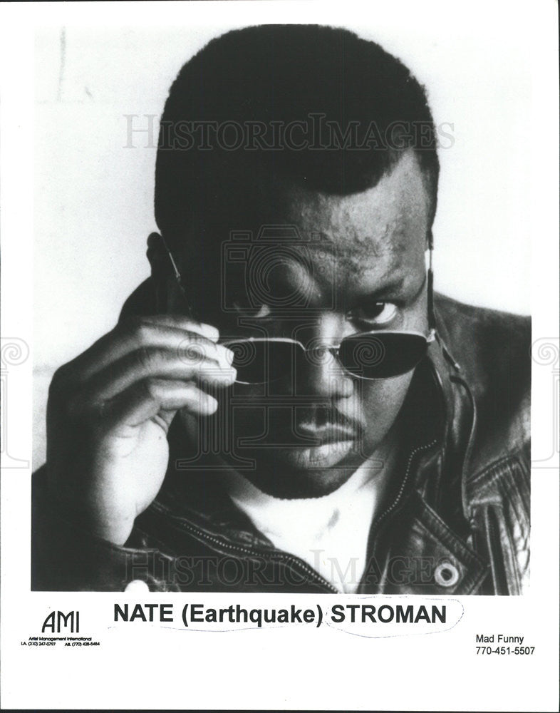 PRESS PHOTO NATHANIEL MARTIN STROMAN EARTHQUAKE AFRICAN AMERICAN ACTOR - Historic Images