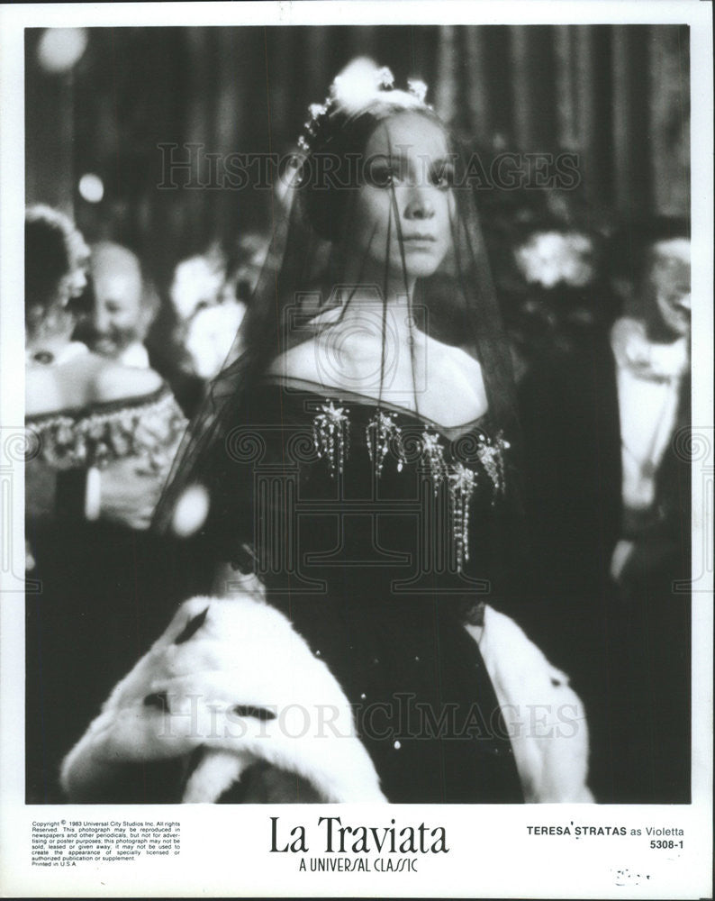 Press Film Teresa Stratas Actress as Violetta in &quot;La Traviata&quot; Italian Movie - Historic Images