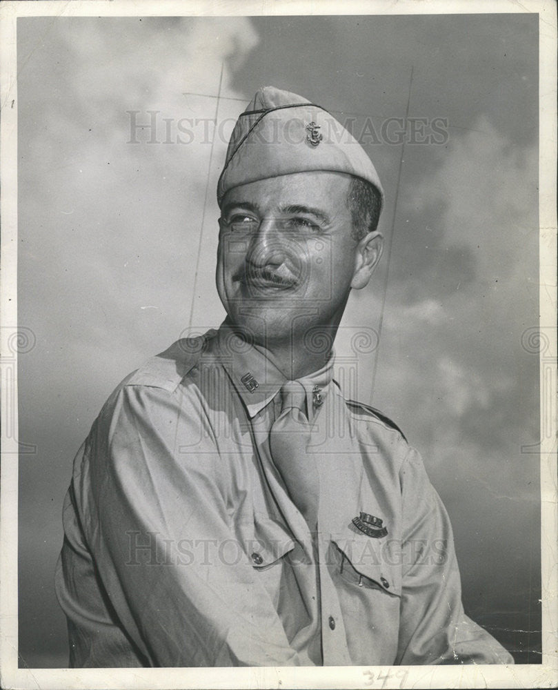 1944 Press Photo Bill McGaffin &quot;Blue Streak&quot; - Historic Images