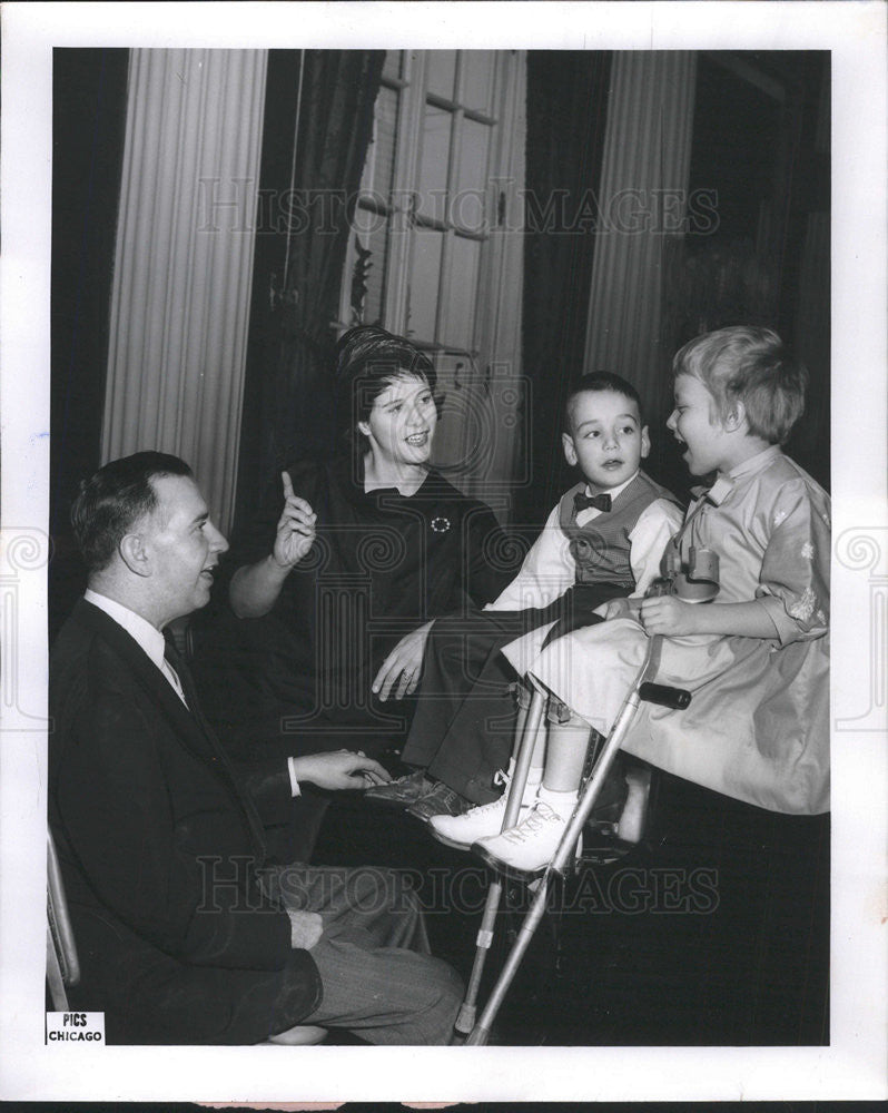 1961 Press Photo Mrs. Warren G. McPherson,Gen. Chairman of the &quot;53-minute March&quot; - Historic Images