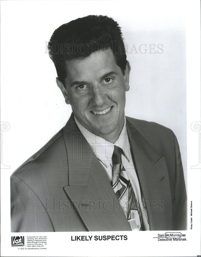 1992 Press Photo Copy Sam McMurray As Detective Marshak In &quot;Likely Suspects&quot; - Historic Images