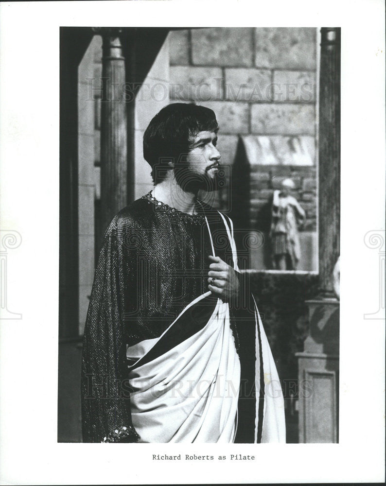 1972 Press Photo Copy Richard Roberts As Pilate In &quot;Oral Roberts Easter Special&quot; - Historic Images