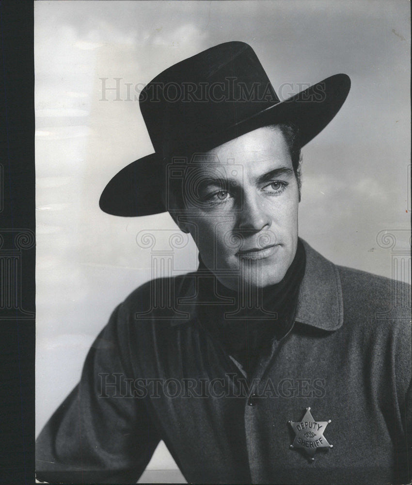 1956 Press Photo Dale Robertson City of Bad Men - Historic Images