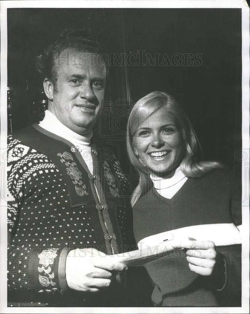 1969 Press Photo Ski Qn Jill Frank And Bill Lash Pres Of Prof Ski Instrctrs Asns - Historic Images