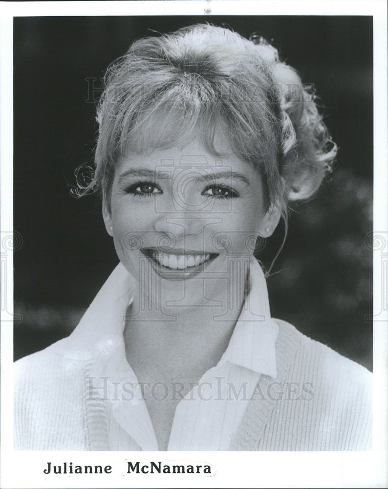 1986 Press Photo Entertainer Julie McNamara - Historic Images