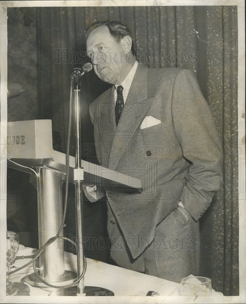 1953 Press Photo James J. Nance President of Packard Motor Car Co. - Historic Images