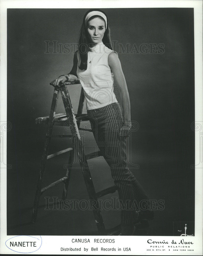 1967 Press Photo Nanette, Singer Canusa Records - Historic Images