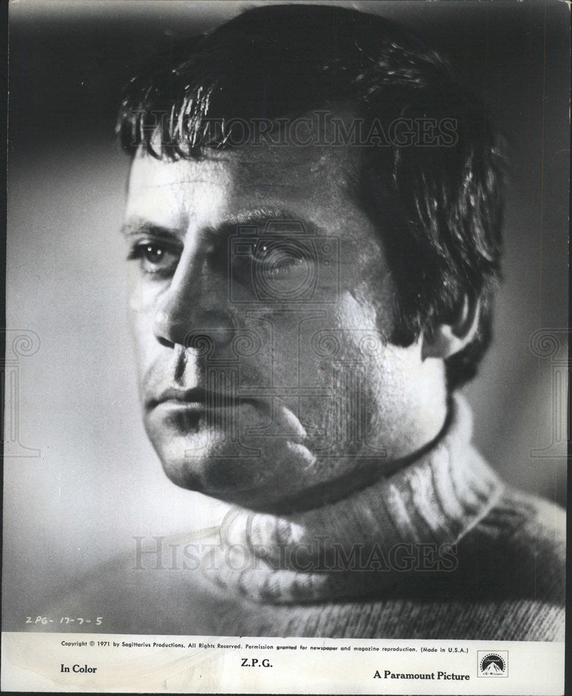 1972 Press Photo Actor Oliver Reed stars in &quot;Z.P.G.&quot; - Historic Images