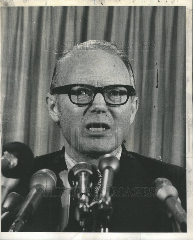 1972 Press Photo John H Reed Chairman National Transportation Board Train Wreck - Historic Images