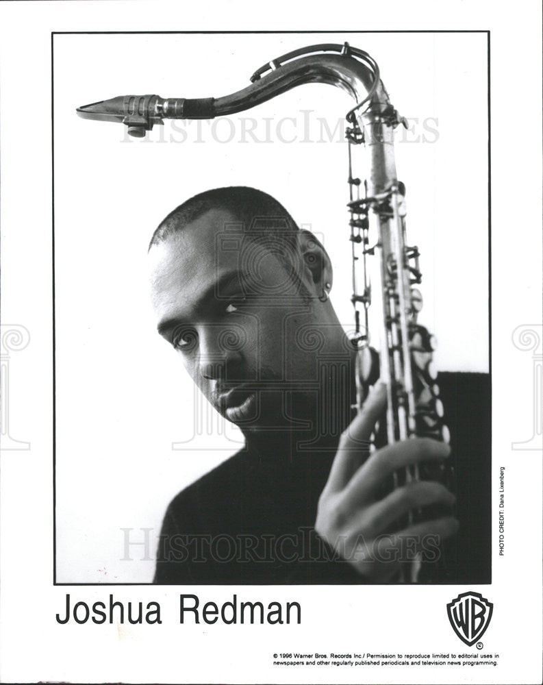 1996 Press Photo Copy Of Tenor Saxophonist Joshua Redman At DuSable Museum - Historic Images