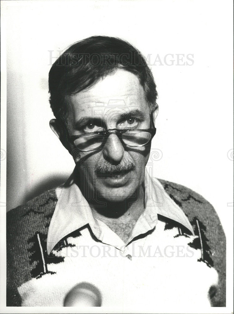 1980 Press Photo William Reddy 1st Vice President Fire Fighters Union Conference - Historic Images