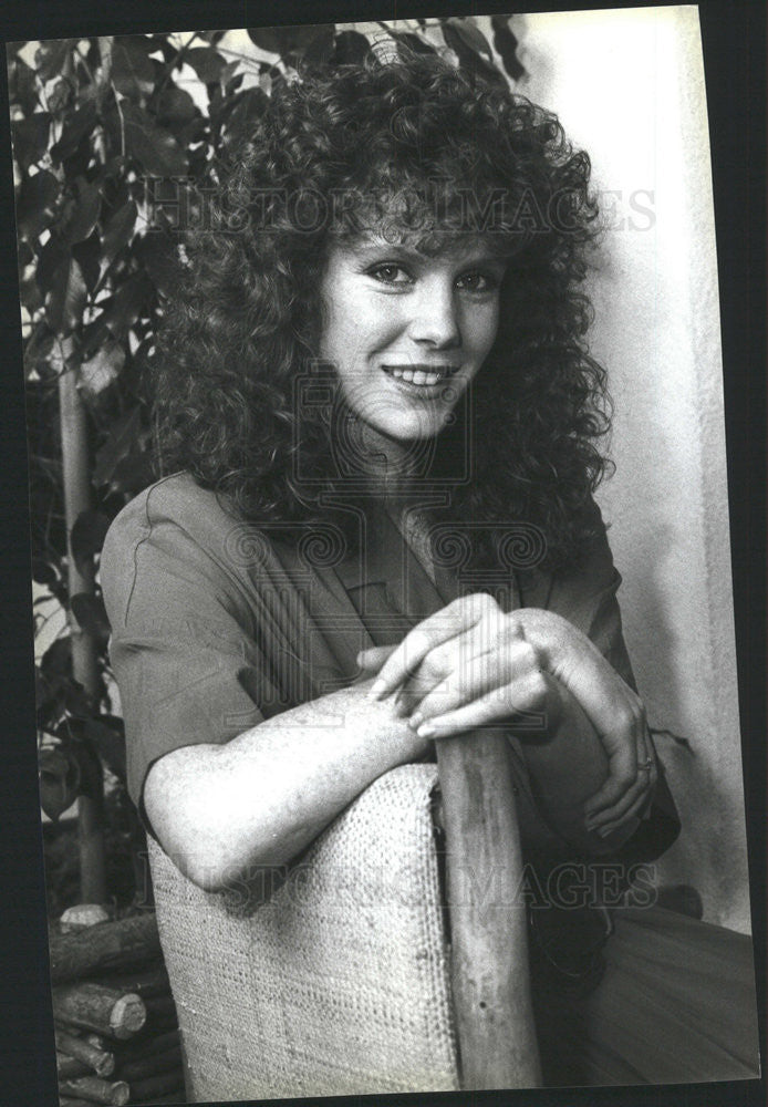 1985 Press Photo Actress Jamie Rose &quot;Lady Blue&quot; - Historic Images