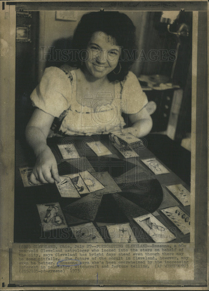 1973 Press Photo Cleveland Astrologer Rosanna - Historic Images