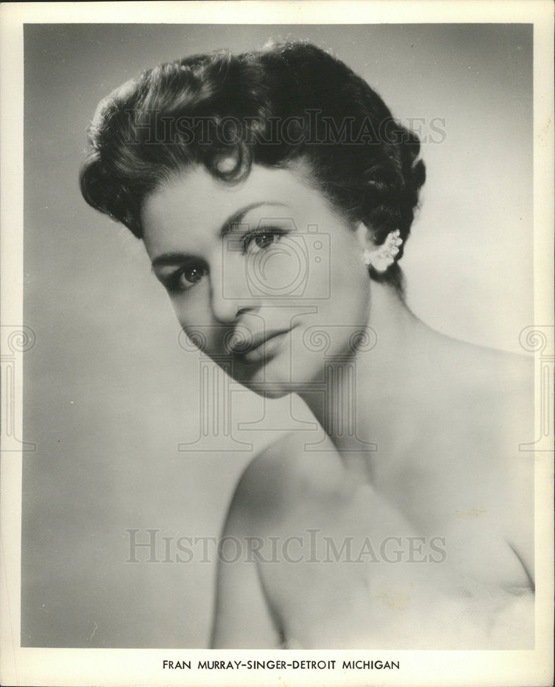 1959 Press Photo Fran Murray Singer - Historic Images