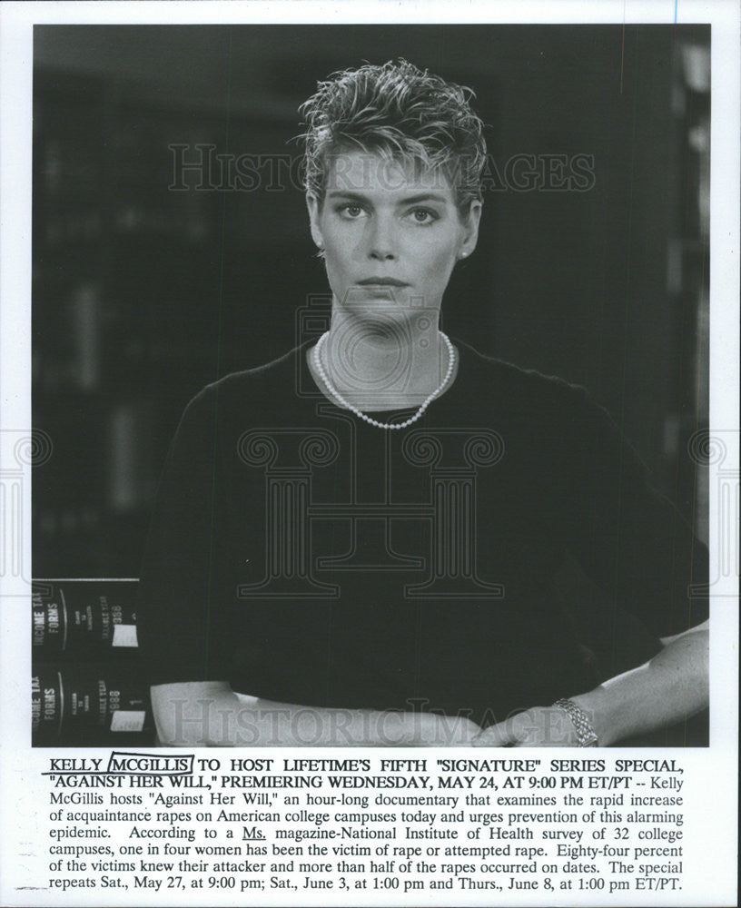 Press Photo Kelly McGillis &quot;Against Her Will&quot; - Historic Images