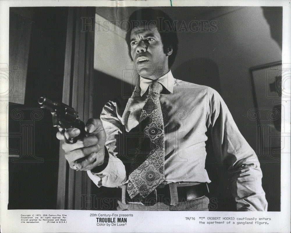 1972 Press Photo Robert Hooks as T in &quot;Trouble Man&quot; - Historic Images