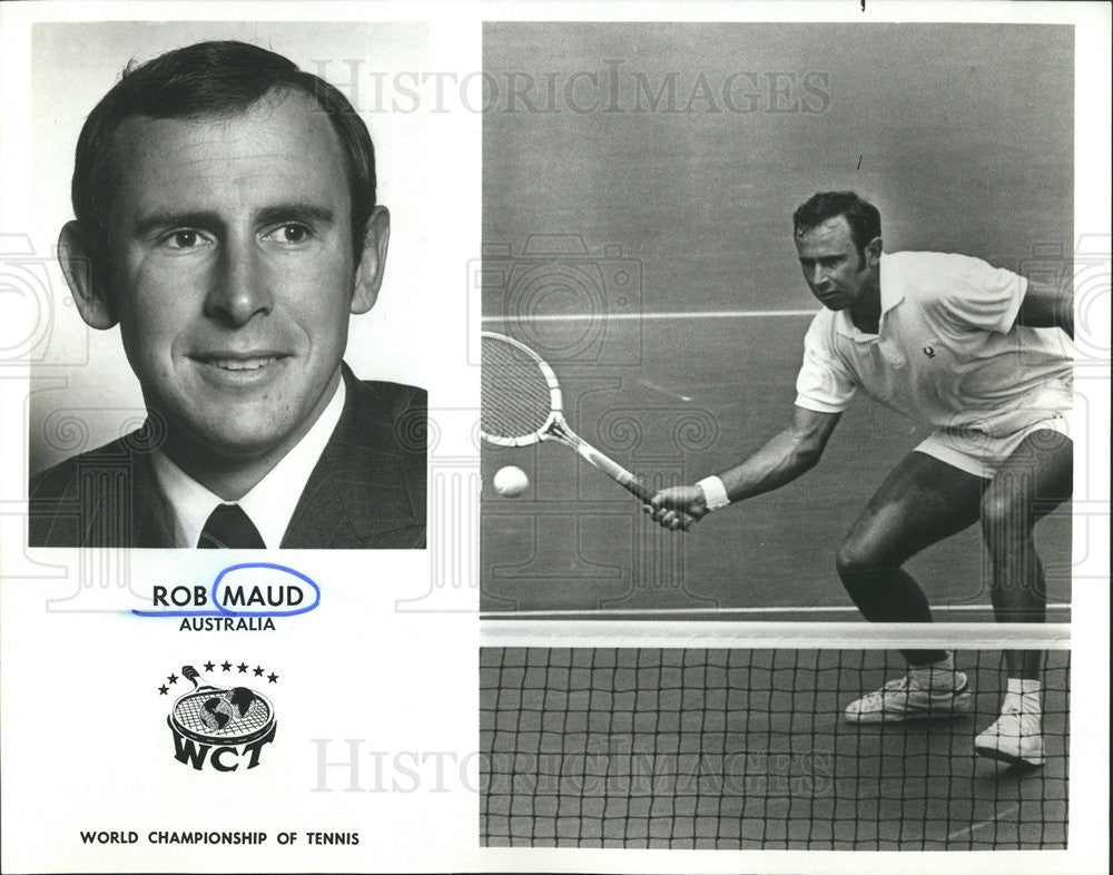 1975 Press Photo World Champions of Tennis Rob Maud, Australia - Historic Images