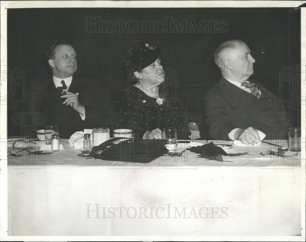 1940 Press Photo Elsa Maxwell William Allen White Committee Defend America Aid - Historic Images