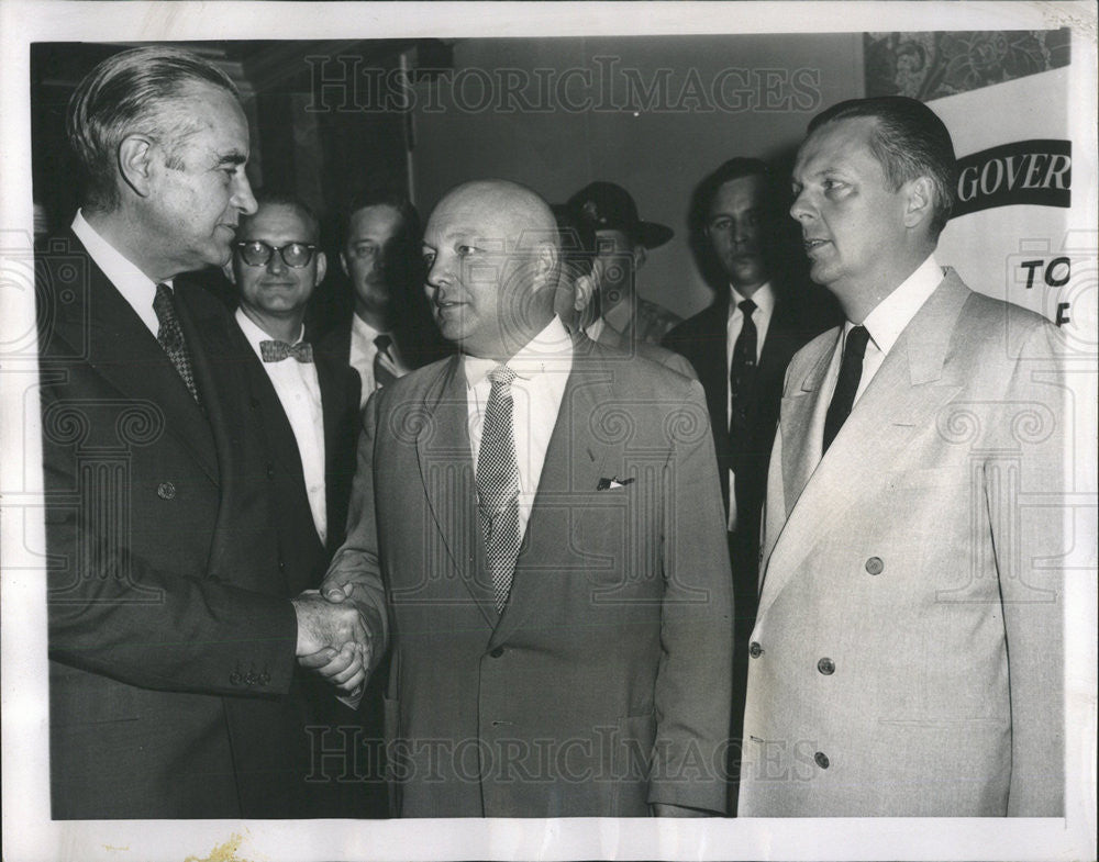 1955 Press Photo Vladimir Matskevich and NY  Gov Averell Harriman - Historic Images